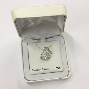 Sterling Silver Hershey Kisses Necklace